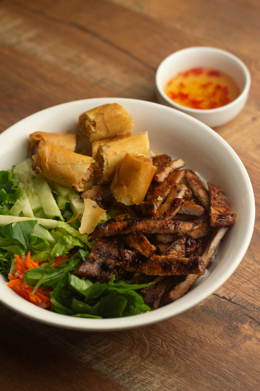 F3. Grilled Pork with Vermicelli - Bún thịt nướng