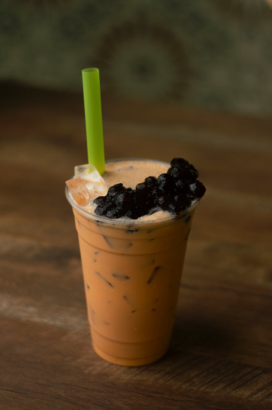 L3. Thai Boba Red Milk Tea - Trà sữa Thái đỏ trân châu